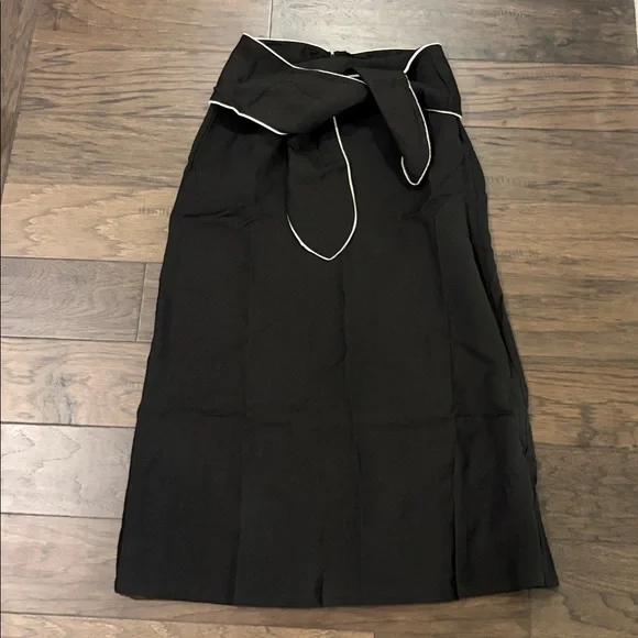 New With Tags Tuckernuck Black Linen Carine Tie Skirt Sz S - Picture 2 of 8